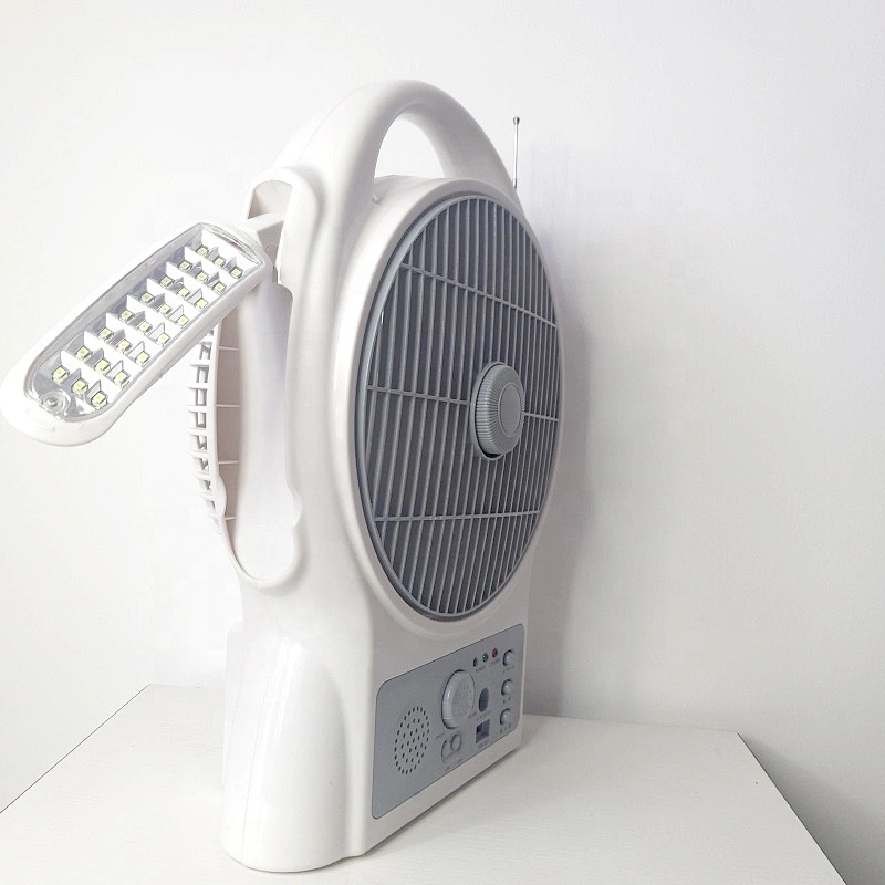 Portable USB solar power emergency 8-inch fan with 24 SMD night light