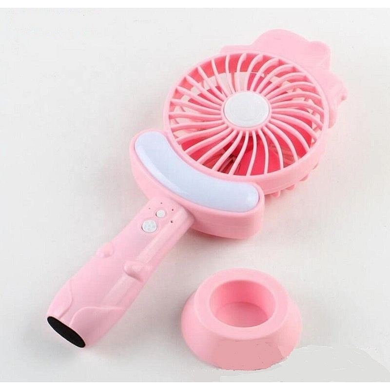 Customize Cute Dc 5V Handheld Fan Cartoon Mini Usb Rechargeable Hand Fan