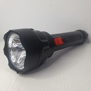 Emergency outdoor electric rechargeable led flashlight plastic electric torch