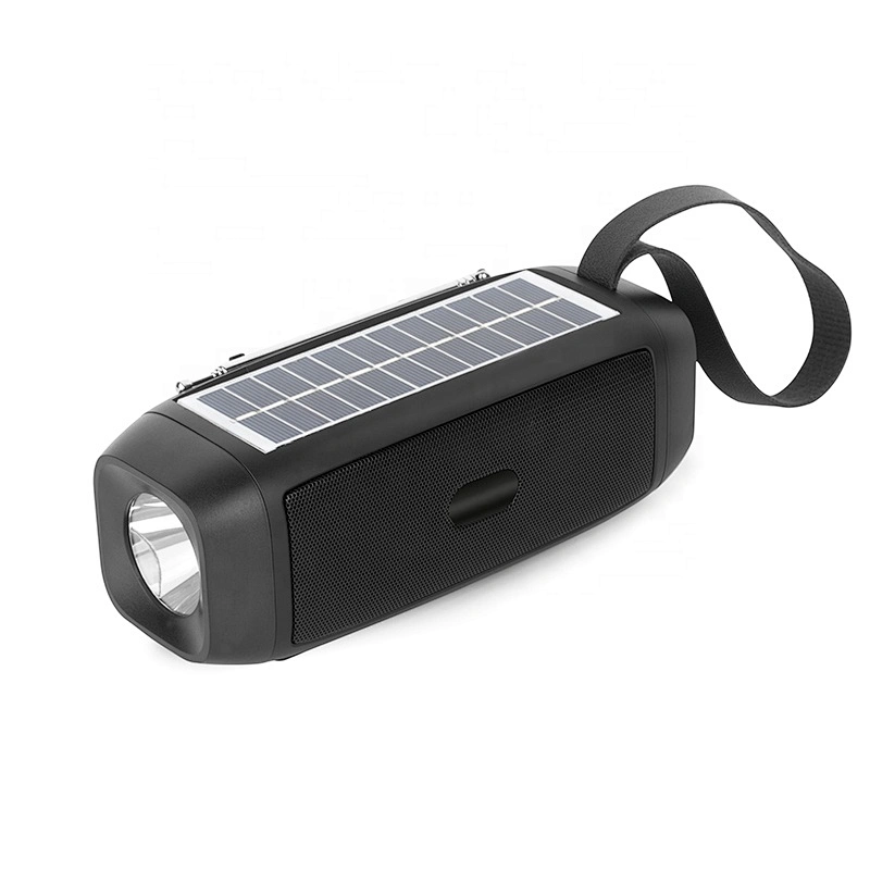 Solar speaker mini wireless speaker led lamp player multi-function portable stereo speaker with led light
