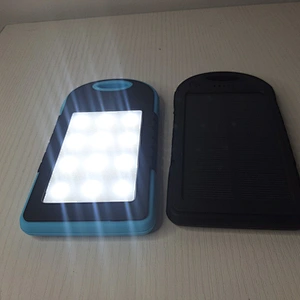2021 New Dual USB Custom Logo Mobile Phone Battery Charger Waterproof  Portable Mini Solar Power Bank