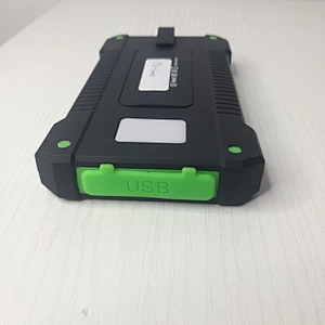 Solar portable Power Bank with charging indicator emergency light