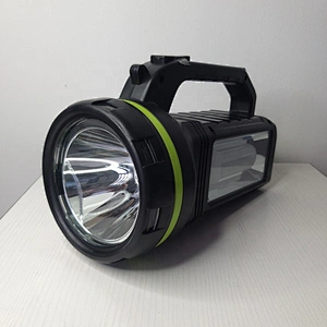 Built-in LED side light speaker portable outdoor with 3 bulbs and 1 disco lamp Speaker lighting system