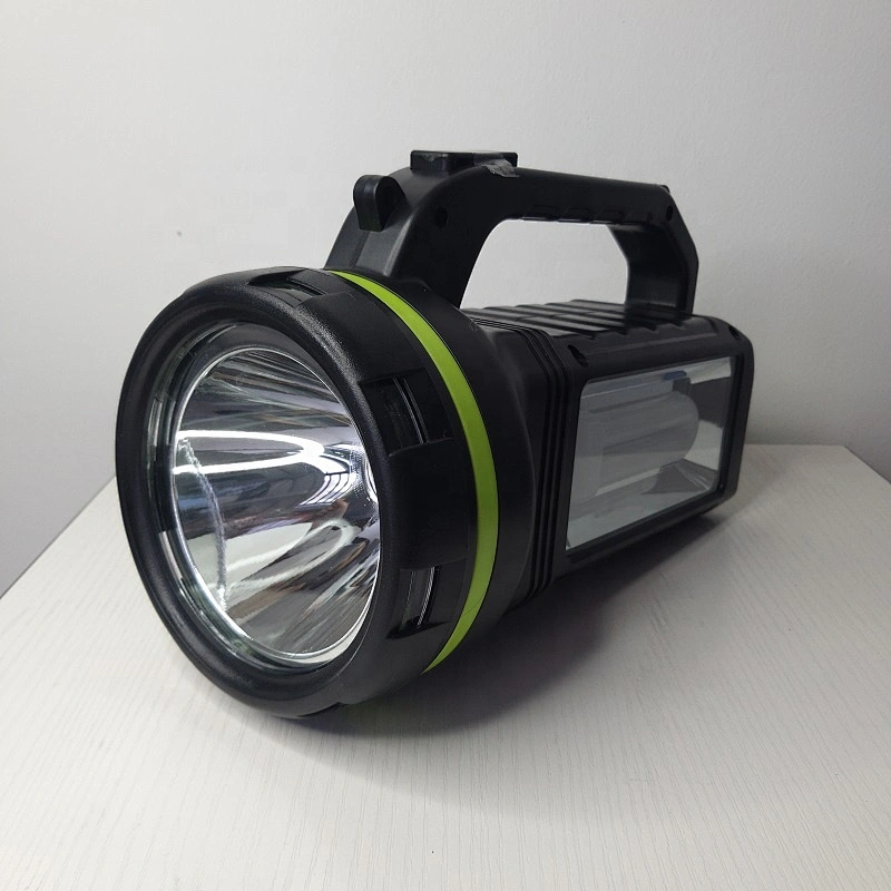 Built-in LED side light speaker portable outdoor with 3 bulbs and 1 disco lamp Speaker lighting system