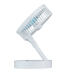 rechargeable electric AC usb portable table fan with light