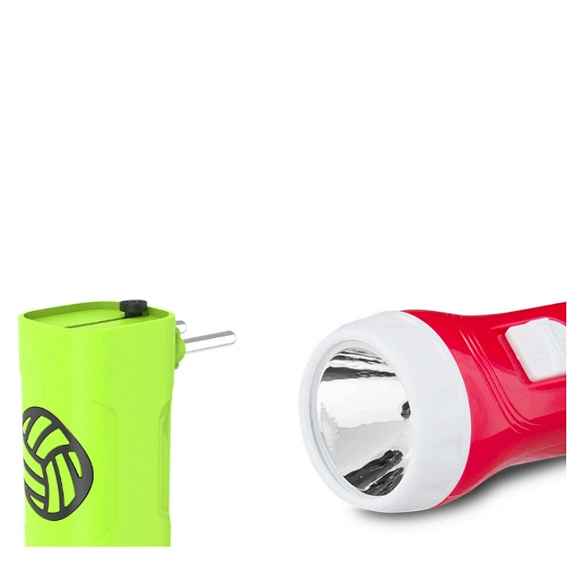 LED rechargeable emergency light plastic high powered hand electric flashlight