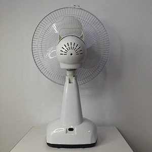 Portable rechargeable 12 inch USB port battery table fan