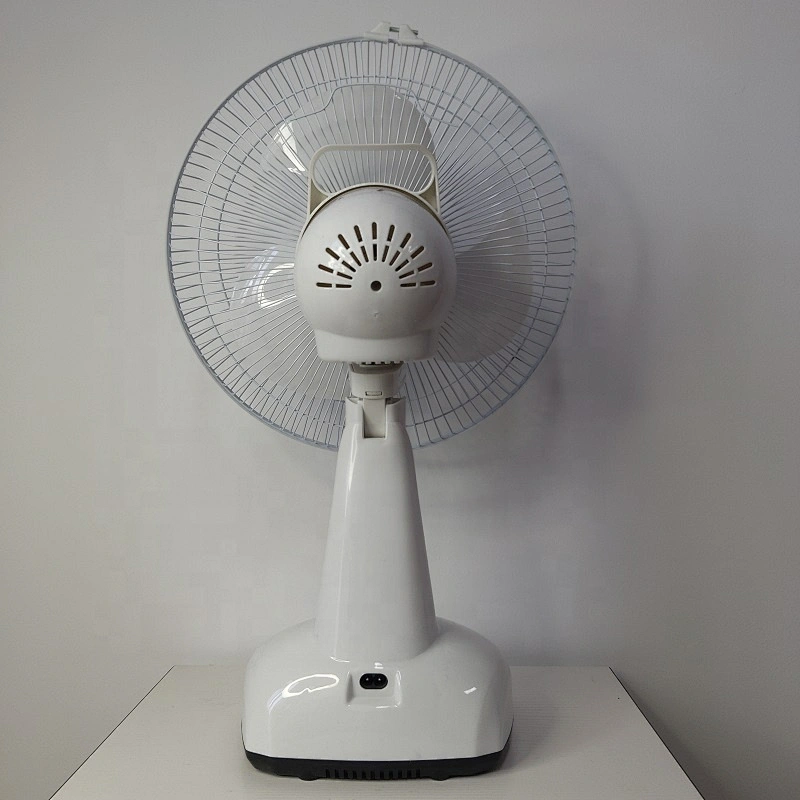Portable rechargeable 12 inch USB port battery table fan