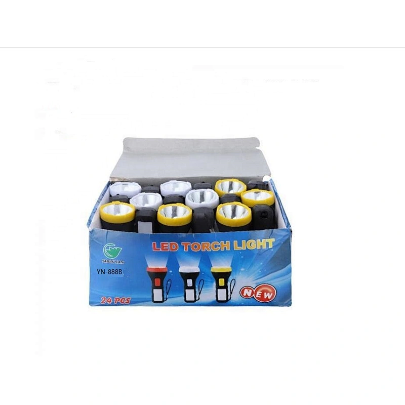 LED Torch Flashlight with colored box  YN-888B  Size 10.6*4.5cm