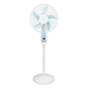 16 inch rechargeable 12V AC DC stand  fan with LED Night Light