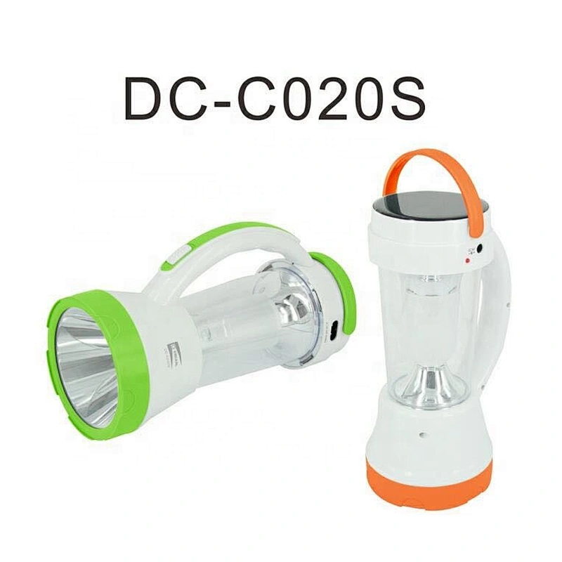 portable multifunctional LED solar power rechargeable camping lantern searchlight
