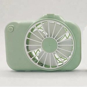Mini usb charging portable camera fan hanging neck small fan with flashlight function desktop fan
