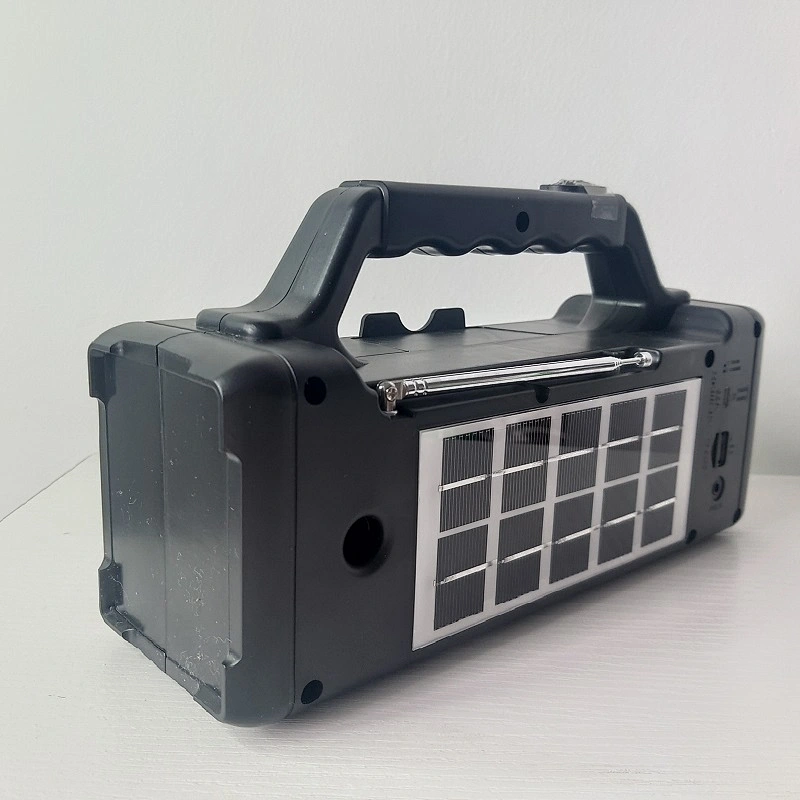 Portable solar wireless rechargeable speaker sound big with lamp supports MP3/USB/TF