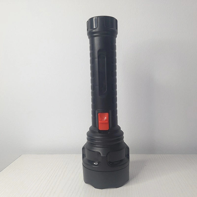 Emergency outdoor electric rechargeable led flashlight plastic electric torch