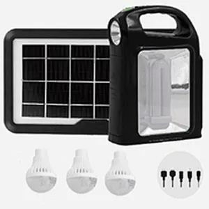 Portable Led Solar Home Energi System Panel Bulb Power Bank for House Mini Solar Lighting System Africa Emergency Lighting Kit