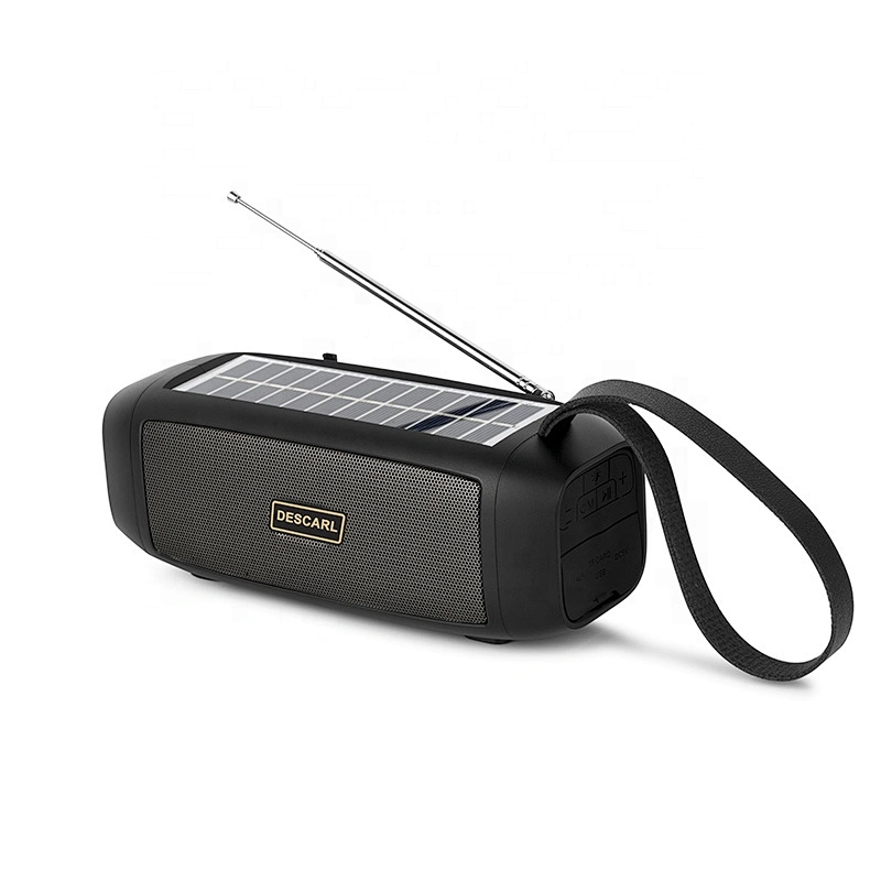 Solar speaker mini wireless speaker led lamp player multi-function portable stereo speaker with led light