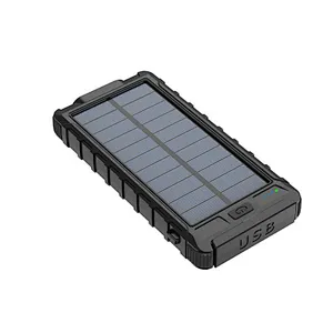 Solar portable large  mini mobile phone portable power bank suitable for notebook and mobile phon