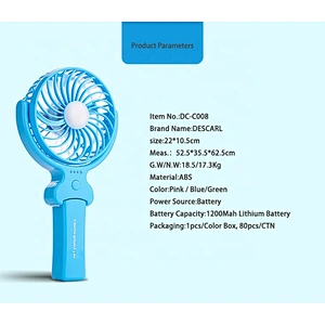 Hot Sale Small Usb Handheld Fan, Mini Portable Rechargeable Hand fanFan