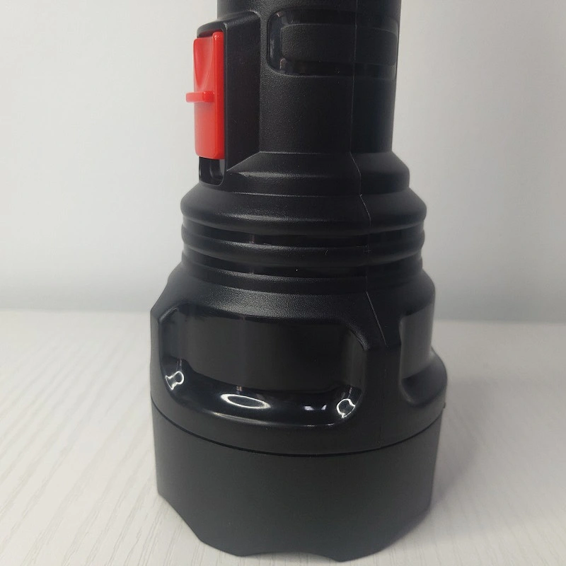 Emergency outdoor electric rechargeable led flashlight plastic electric torch