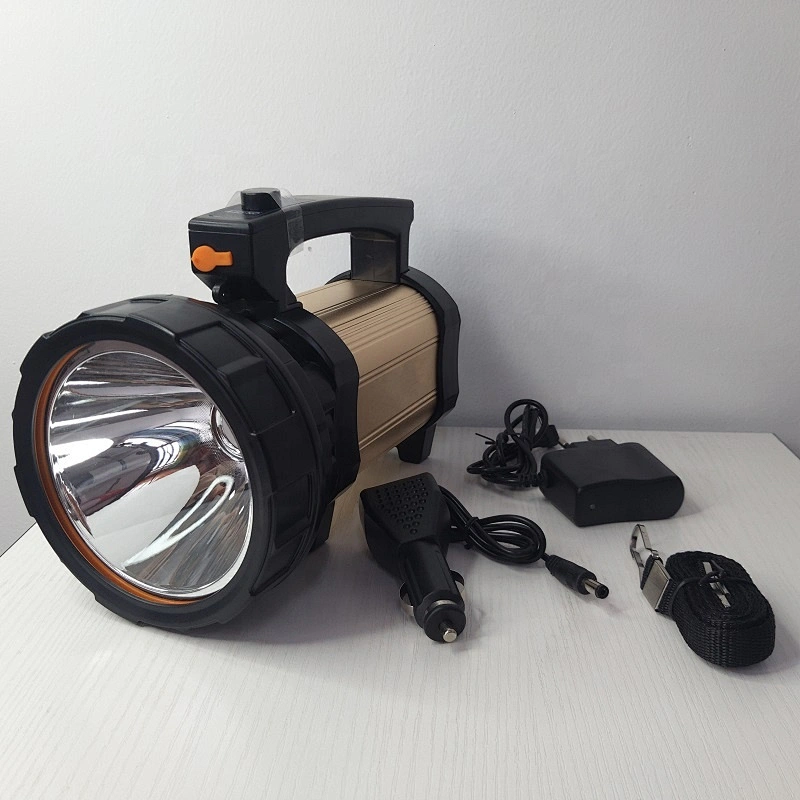 Hand Searchlight Powerful LED Flashlight Outdoor Lighting long Distance Waterproof Rechargeable High light Search Lamp