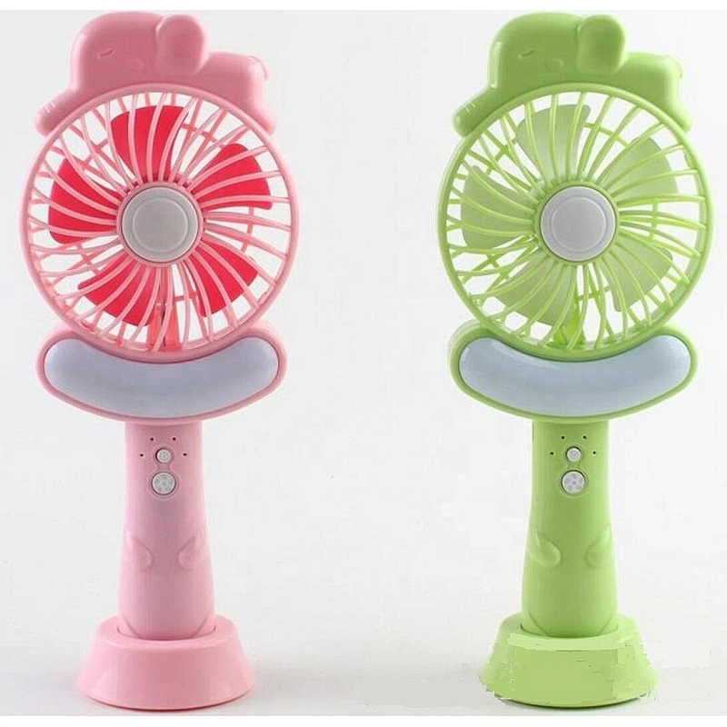 Customize Cute Dc 5V Handheld Fan Cartoon Mini Usb Rechargeable Hand Fan