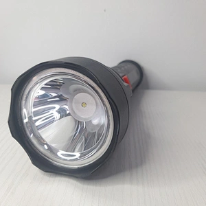 Emergency outdoor electric rechargeable led flashlight plastic electric torch