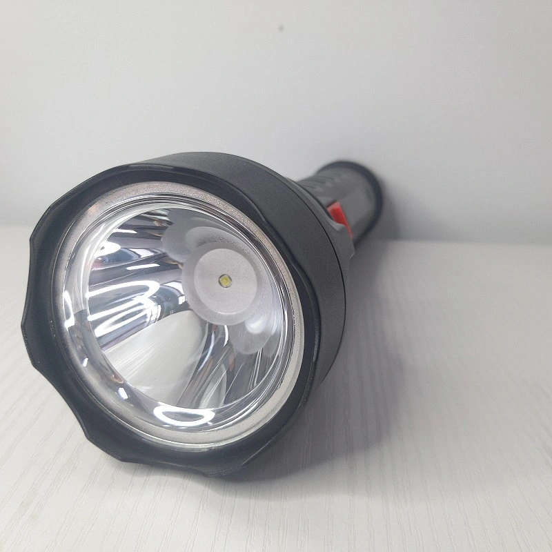 Emergency outdoor electric rechargeable led flashlight plastic electric torch
