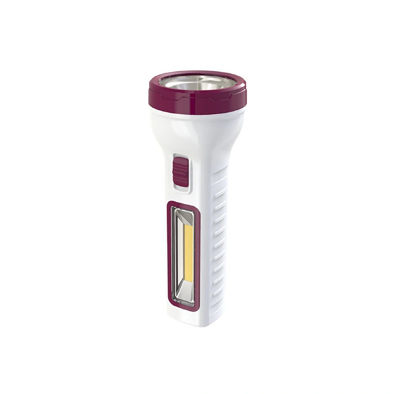 Portable LED 2W Torch Light Highlight Rechargeable Flashlight With 2W Side Light