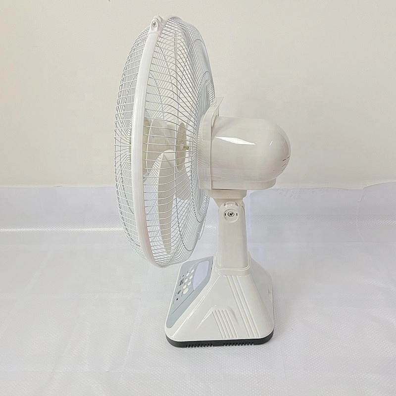 table fan with solar panel rechargeable OEM custom solar fan
