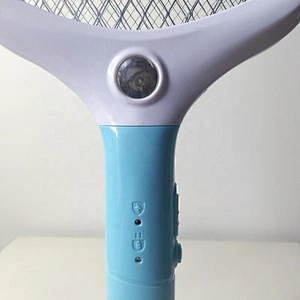 Portable rechargeable electric mosquito bat with light
