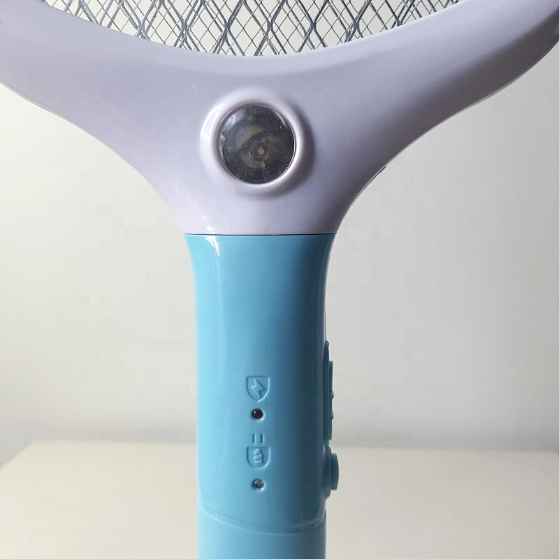 Portable rechargeable electric mosquito bat with light