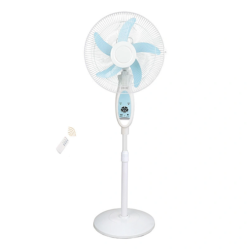 16 inch rechargeable 12V AC DC stand  fan Remote Control with LED Night Light