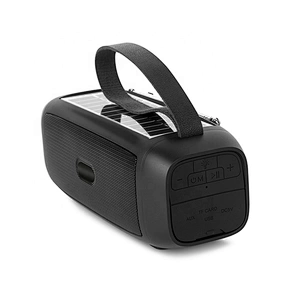 Solar speaker mini wireless speaker led lamp player multi-function portable stereo speaker with led light