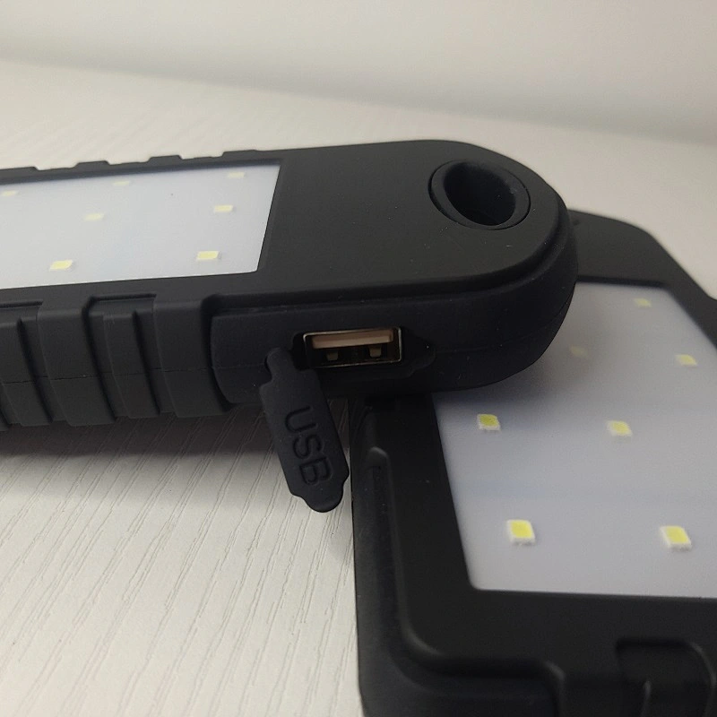 Travel Protable Solar Power Bank 8000 mAh Dual USB Solar Charger with LED light