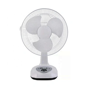 Portable rechargeable 12 inch USB port battery table fan