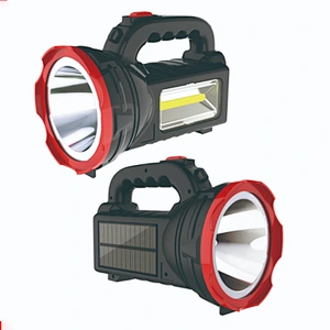 3000mAh Lead-acid Battery LED Portable Searchlight Rechargeable Super Bright Solar Torch Search Light Farm Working Camping