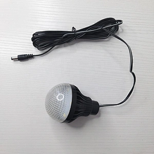 Built-in LED side light speaker portable outdoor with 3 bulbs and 1 disco lamp Speaker lighting system