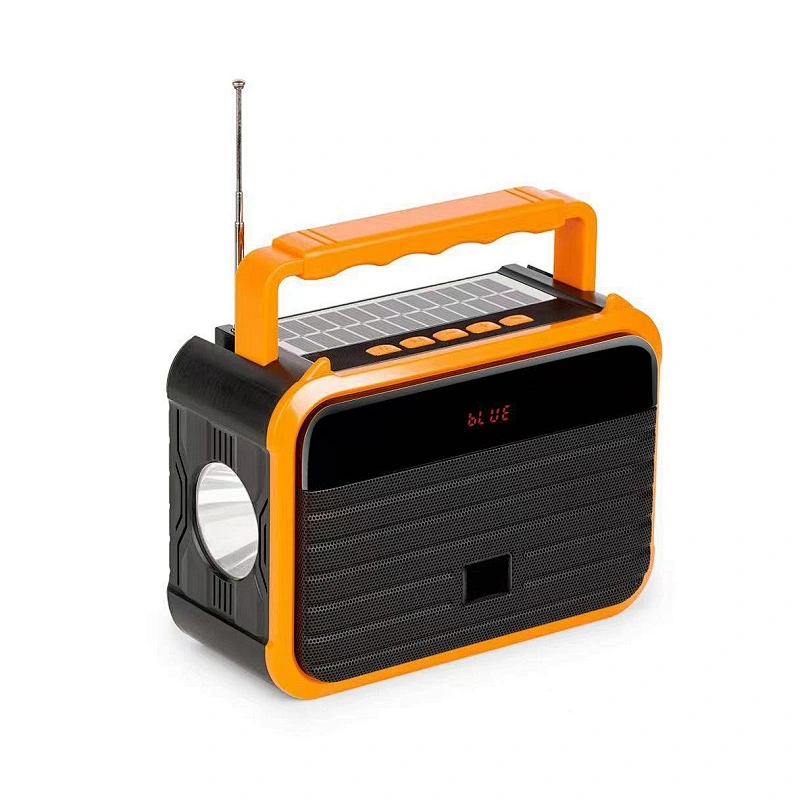 1200mAH Solar powered wireless speaker portable speaker Outdoor speaker with light