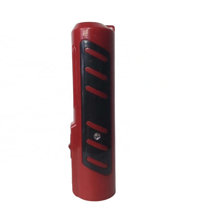 Portable rechargeable plastic flashlight with clock detector led torch light