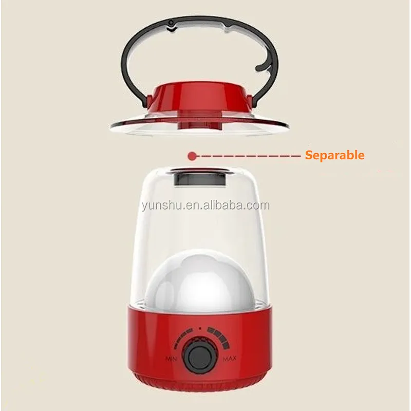 Portable Handle Light Lantern Rechargeable Outdoor Camping Lamp
