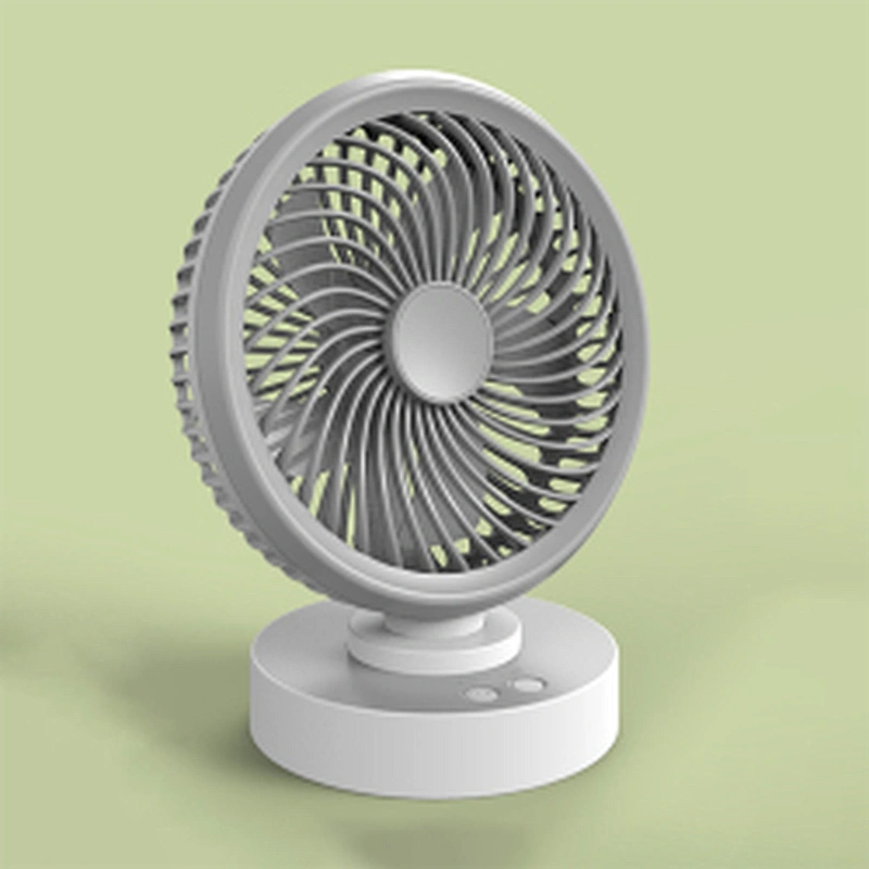 Air circulation shaking head USB portable rechargeable mini table fan with battery