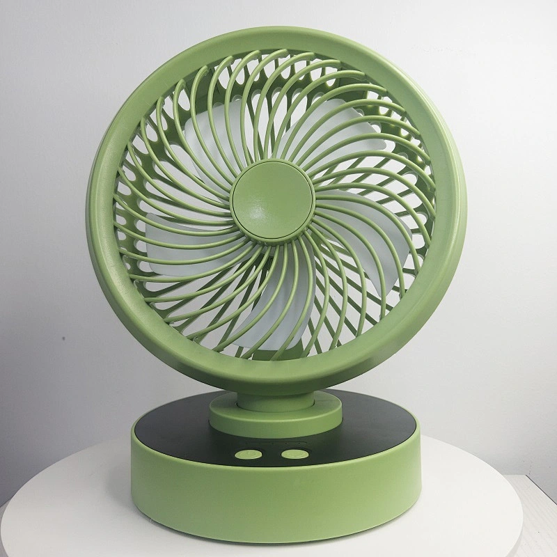 Air circulation shaking head USB portable rechargeable mini table fan with battery