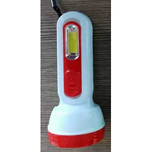 Dry battery flashlight with side light for home outdoor emergency