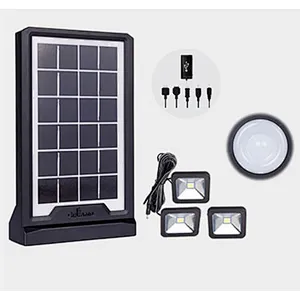 Portable solar energy lighting system IP65 waterproof grade generator outdoor power supply micro 3W solar home lighting system