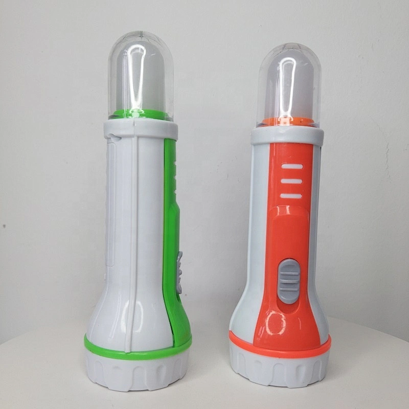 Plastic body powerful dry battery torch led light flashlight for housing lighting