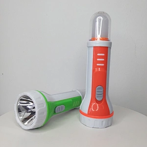 Plastic body powerful dry battery torch led light flashlight for housing lighting