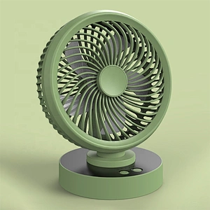 Air circulation shaking head USB portable rechargeable mini table fan with battery