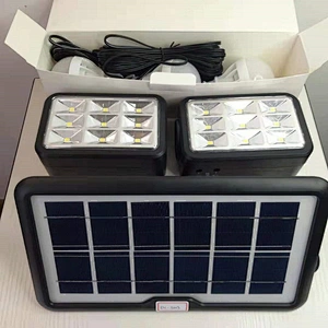 4500mAH Li-ion Battery Type Solar lighting System Kit Plastic Solar Power System with Emergency Power Supply Function