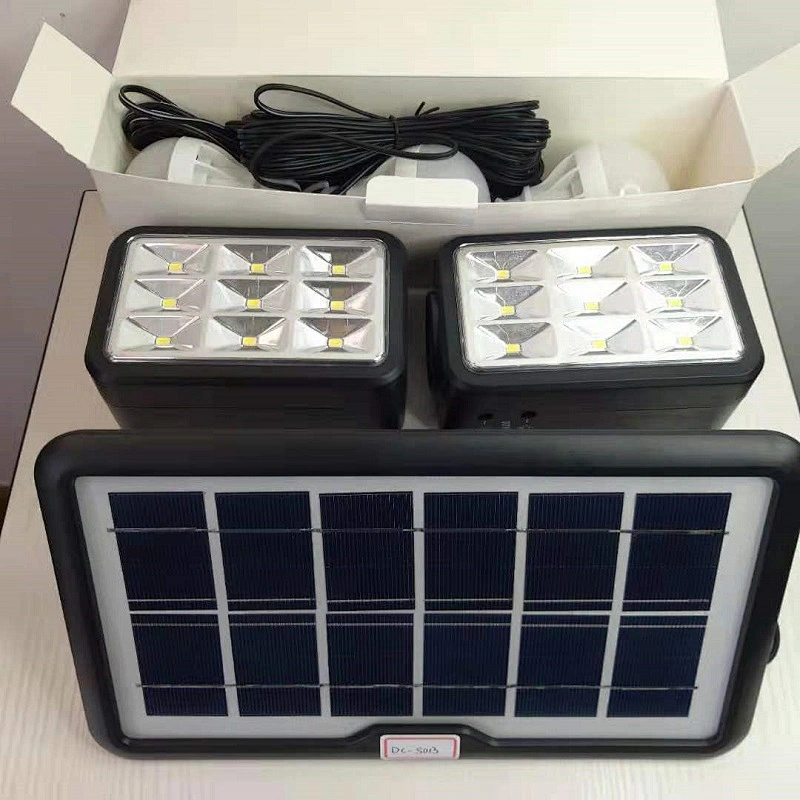 4500mAH Li-ion Battery Type Solar lighting System Kit Plastic Solar Power System with Emergency Power Supply Function