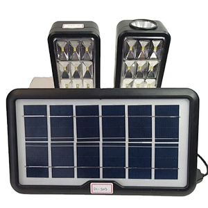 4500mAH Li-ion Battery Type Solar lighting System Kit Plastic Solar Power System with Emergency Power Supply Function